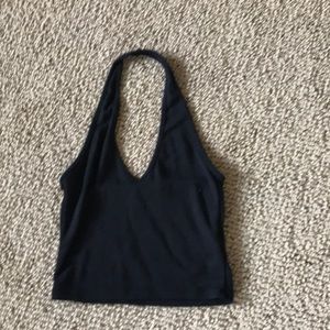 Black halter top